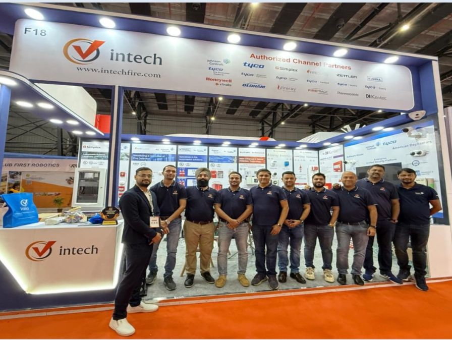 Intech team at Fire & Security India Expo